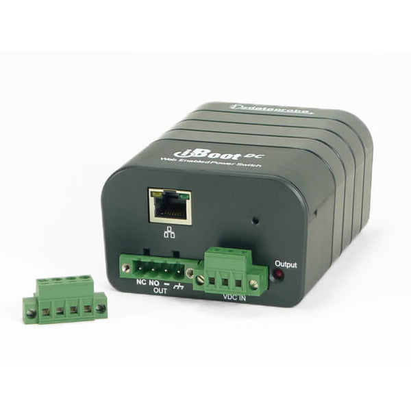 Model iBoot-DC has all the basic features you need to quickly get your crashed system back on-line without the need for an expensive site visit.