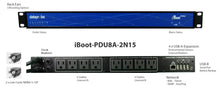 iBoot-PDU8A-2N15/iBoot-PDU with 8 individually controllable outlets for North American electrical standards

