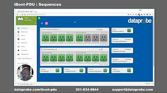 Dataprobe software interface with device management system on a computer screen