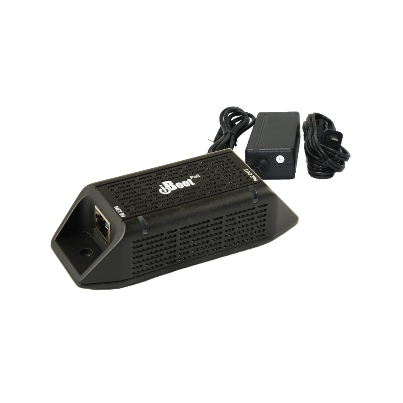 iBoot-PoE Gigabit Ethernet Extender-injector with Reboot for PoE cameras, access points, and security systems